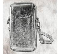Toscanto Borsa A Spalla Da Donna In Pelle Argento OTT827SJ