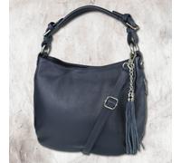 Toscanto Borsa A Spalla Da Donna Shopper In Pelle Blu OTT134SB