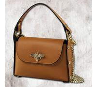 Toscanto Borsa A Spalla Donna In Pelle Marrone Chiaro TAN OTT831UC5