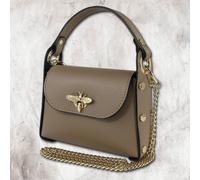 Toscanto Borsa A Spalla Donna In Pelle Taupe Beige OTT817UC