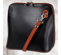 Toscanto Borsa A Spalla In Pelle Donna Nera Marrone OTT109UF