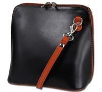 Toscanto Borsa A Spalla In Pelle Donna Nera Marrone OTT109UF