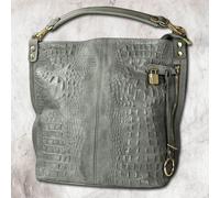 Toscanto Borsa A Spalla In Pelle Grigia OTT162SK
