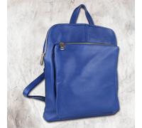 Toscanto Borsa In Pelle Da Donna Blu Cityrucksack OTT610RB