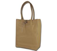 Toscanto Borsa Shopper Donna In Pelle Marrone Beige OTT112SC