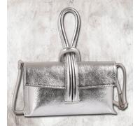 Toscanto Damen Pochette Tracolla In Vera Pelle Argento OTT834AJ