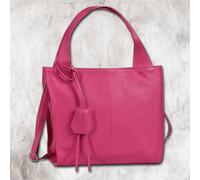 Toscanto Damen Shopper In Pelle Fucsia Rosa Borsa a Spalla OTT155SP