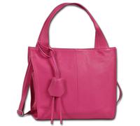 Toscanto Damen Shopper In Pelle Fucsia Rosa Borsa a Spalla OTT155SP