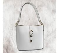 Toscanto Damen Umhängetasche Weiß Leder Tasche OTMM812UW