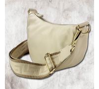 Toscanto Donna da Ragazzo Borsa a Tracolla Borsa da Città Borsa IN Pelle Beige