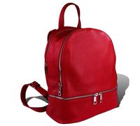 Toscanto Donna Zaino da Città Pelle Borsa Rosso