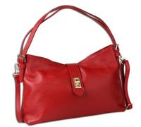 Toscanto OTT185SR6 - Borsa a tracolla grande, 37 x 25 x 10 cm, colore: rosso scuro