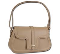 Toscanto Tasche Taupe Beige Tracolla Media 33x20x10cm Leder OTT850SI3