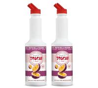 Toschi® | Frutto Passione Preparato per Bevande Base Purea e Succo Maracuja | Sciroppo Analcolico per Miscelazione Ideale Cocktails e Long Drink - 2 x 1 Litro
