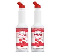 Toschi® | Lampone Preparato per Bevande Base Succo e Purea Lampone | Sciroppo Analcolico per Miscelazione Ideale Cocktails e Long Drink - 2 x 1 Litro