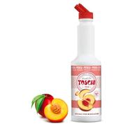 Toschi® | Pesca Preparato per Bevande Base Succo e Purea Pesca | Sciroppo Analcolico per Miscelazione Ideale Cocktails e Long Drink - 1 x 1 Litro
