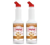 Toschi® | Zucchero di Canna Preparato per Bevande | Sciroppo Zucchero di Canna per Miscelazione Ideale Cocktails e Long Drink - 2 x 1 Litro