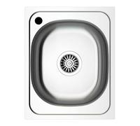 Toscohome Lavello incasso monovasca in acciaio inox 40x50 cm - N205AS