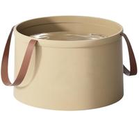 Toselfwith Bacinella da viaggio pieghevole individuale, secchio portatile pieghevole con manico, lavabo multiuso spesso a prova di perdite per campeggio, bucato e pediluvio, lavabo da viaggio (12L)