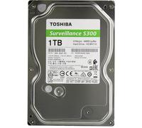 Toshiba 1TB S300 Surveillance HDD - 3.5' SATA Internal Hard Drive Supports up to 64 HD cameras at a 180TB/Year workload ( HDWV110UZSVA)