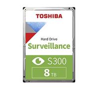Toshiba 8TB S300 Surveillance HDD - 3.5' SATA Internal Hard Drive Supports up to 64 HD cameras at a 180TB/Year workload (HDWT720UZSVA)