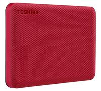 Disque dur externe - TOSHIBA - Canvio Advance - 4 To - Rouge