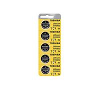 TOSHIBA CR2032 3V Lithium Battery 1PACK (5PC) Single Use Batteries by TOSHIBA