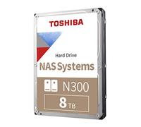 TOSHIBA Disco rigido interno N300 da 8 TB NAS da 3,5", CMR SATA 6 GB/s, 7200 giri/min, 512 MB di cache - HDWG780XZSTA