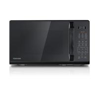 Toshiba Forni a Microonde Digitale, 20 Litri, 800W, 11 Livelli di Potenza, 6 Menu Automatici, Design a Specchio, Display LED, Scongelamento Rapido, Ideale per Pizza 9'', Color Nero-MW3-EM20PE(MB)