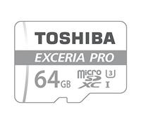 Toshiba M401 scheda di memoria microSDXC Exceria Pro 64GB - 95MB/s - Classe 10 - UHS-I - U3 + adattatore