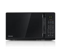 TOSHIBA Microonde nero specchio, 20 litri, 800 W, forno a microonde digitale con 11 livelli di potenza, 6 programmi automatici, funzione di cottura espressa, scongelamento, display digitale, MW3
