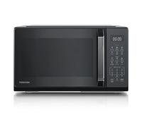 TOSHIBA Microwave in nero specchiato, 23 litri, 800 W, digitale da solo mini microwave con 11 livelli di potenza, 6 programmi automatici, funzione di cottura espressa, defrost, display digitale, MW3