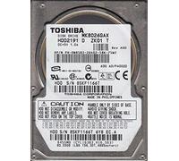 Toshiba MK8026GAX, A0/PA002D, HDD2191 D ZK01 T, 80GB IDE 2.5 Hard Drive