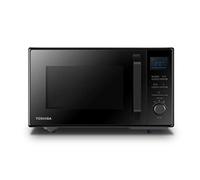 Toshiba MW2-AC25TF(BK) forno a microonde 4 in 1 con aria calda e griglia e funzione station wagon, 25 l, 900 W, 1100 W, aria calda 2100 W, interno smaltato, piatto girevole con memorizzazione di