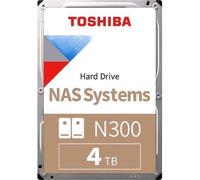 TOSHIBA N300 NAS SYSTEMS HDD INTERNO 4TB SATA III 6Gb/s 3.5" BUFFER 512MB 7.200r