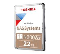 Toshiba N300 PRO - Disco rigido interno da 3,5" da 3,5" con velocità di carico di lavoro fino a 300 TB/anno CMR SATA 6 Gb/s, 7200 giri/min, cache da 512 MB - HDWG62CXZSTB