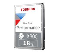Toshiba X300 HDWR51JXZSTA - Hard disk interno da 3,5" per prestazioni e gaming, 18 TB, CMR SATA, 6 Gb/s, 7200 giri/min, 512 MB di cache