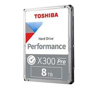 Toshiba X300 PRO HDWR780XZSTB Disco rigido interno da 3,5" ad alte prestazioni per professionisti creativi da 8 TB - Velocità di carico di lavoro fino a 300 TB/anno CMR SATA 6 GB/s 7200