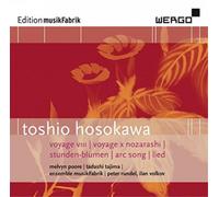 Toshio Hosokawa Toshio Hosokawa: Voyage VIII/Voyage X Nozarashi/... (CD) Album