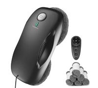 Tosima W2 Robot Lavavetri, Pulitore Automatico da 3800 PA con Telecomando, Navigazione Intelligente e Rilevamento Intelligente dei Bordi per uso Esterno e Interno con 12 Mops (6 Coppie)