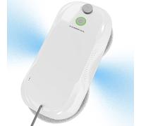 Tosima W5 Robot Lavavetri Finestre, Robot Pulisci Vetri con Doppio Spray e Aspirazione 2600-3200Pa, Lavavetri Automatico Sicurezza Tripla per Superfici Lisce Interni/Esterni (Telecomando + 8 Panni)