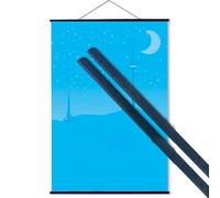 Tosingraf Coppia di Stecche per poster lunghezza cm. 100 con 2 ganci - confezione 25 pezzi