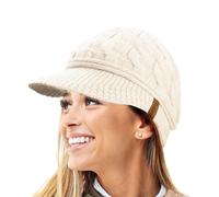 TOSKATOK Berretto Invernale da Donna con Visiera in Maglia a trecce Warm R80 Teddy Foderato in Pile
