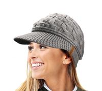 TOSKATOK Berretto Invernale da Donna con Visiera in Maglia a trecce Warm R80 Teddy Foderato in Pile