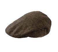 TOSKATOK® Berretto Piatto Tweed da Bambino per Bambina-Brown