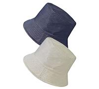 TOSKATOK UPF 50+ Cappelli Estivi da Pescatore/cespuglio reversibili in Misto Cotone Unisex da Uomo e da Donna