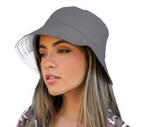 TOSKATOK® UPF 50+ Cappello da Sole rovesciato Reversibile da Donna in Cotone - 2 Cappelli in 1