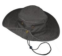 TOSKATOK UPF 50 + Ragazzi Bambini Safari Outback Cappello di Protezione Solare in Cotone Bush Stile Australiano con Tesa Larga, sottogola Staccabile, Bottoni a Pressione Laterali e Prese d'Aria
