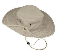 TOSKATOK UPF 50 + Ragazzi Bambini Safari Outback Cappello di Protezione Solare in Cotone Bush Stile Australiano con Tesa Larga, sottogola Staccabile, Bottoni a Pressione Laterali e Prese d'Aria