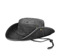 TOSKATOK® UPF 50+ Unisex Safari Outback Cappello Bush in Cotone Stile Australiano con Tesa Larga, sottogola Staccabile, Bottoni a Pressione Laterali e Prese d'Aria